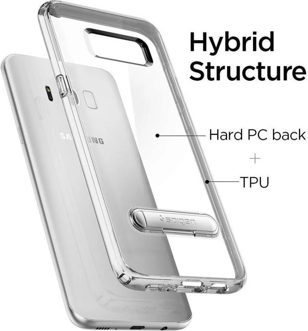 Spigen Ultra Hybrid S G955U19632901 Hoesje - Samsung Galaxy S8+ - Transparant