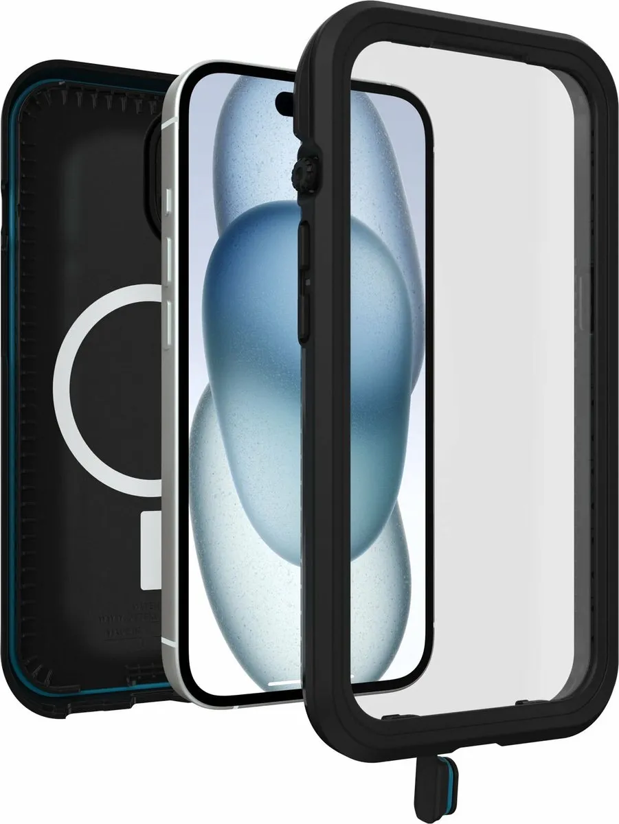 OtterBox Fre MagSafe Hoes iPhone 15 - Zwart