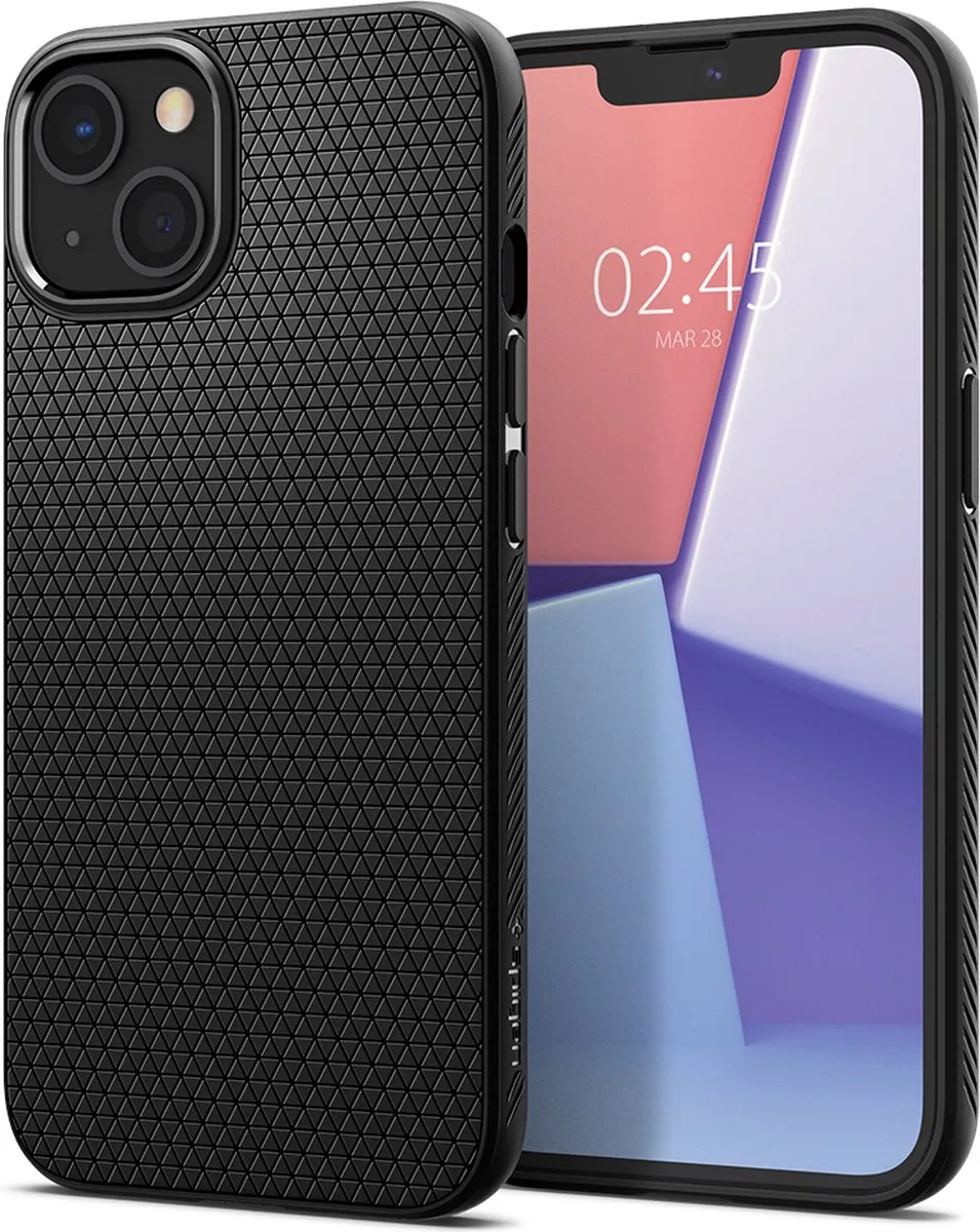 Spigen Liquid Air TPU Hoesje iPhone 13 - Zwart