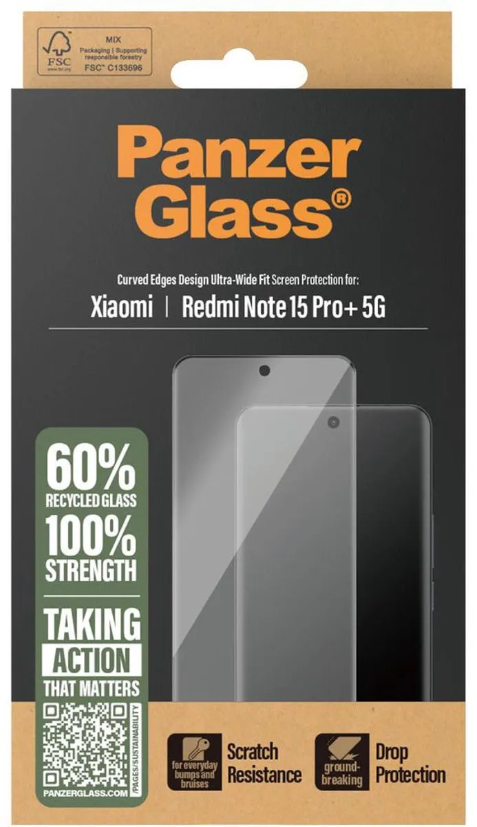 PanzerGlass Ultra Wide Fit Screenprotector PG01689