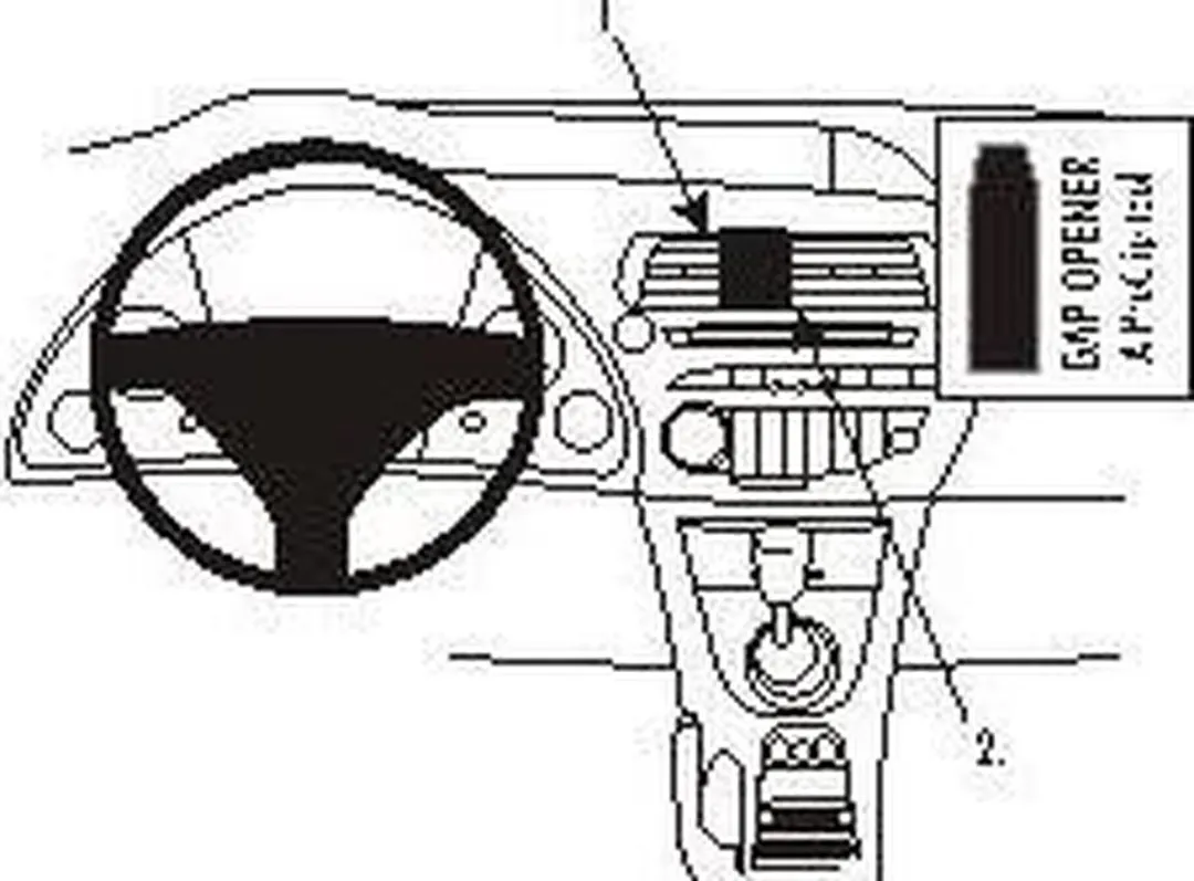 Brodit ProClip 853732 Houder - Honda Civic 2006-2011 - Zwart - afbeelding 6 van 6