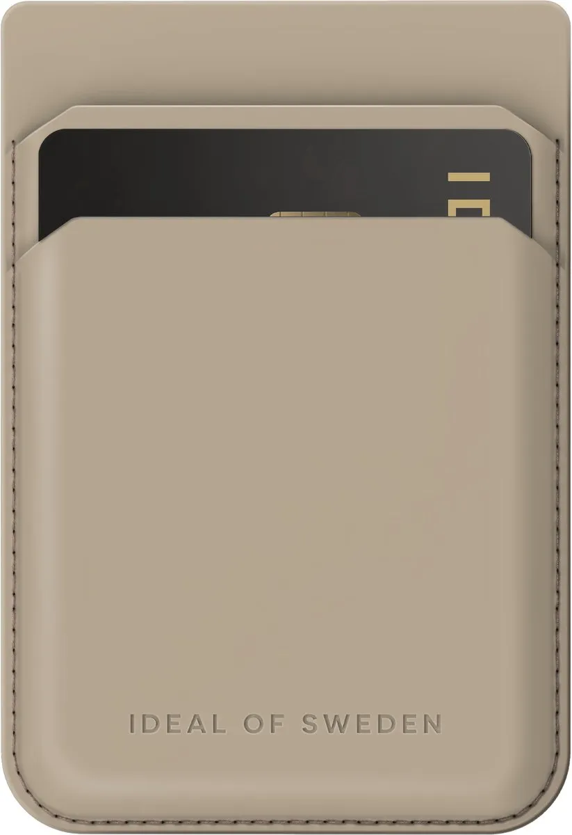 iDeal of Sweden MagSafe Magnetische Kaarthouder Beige - 2 Pasjes