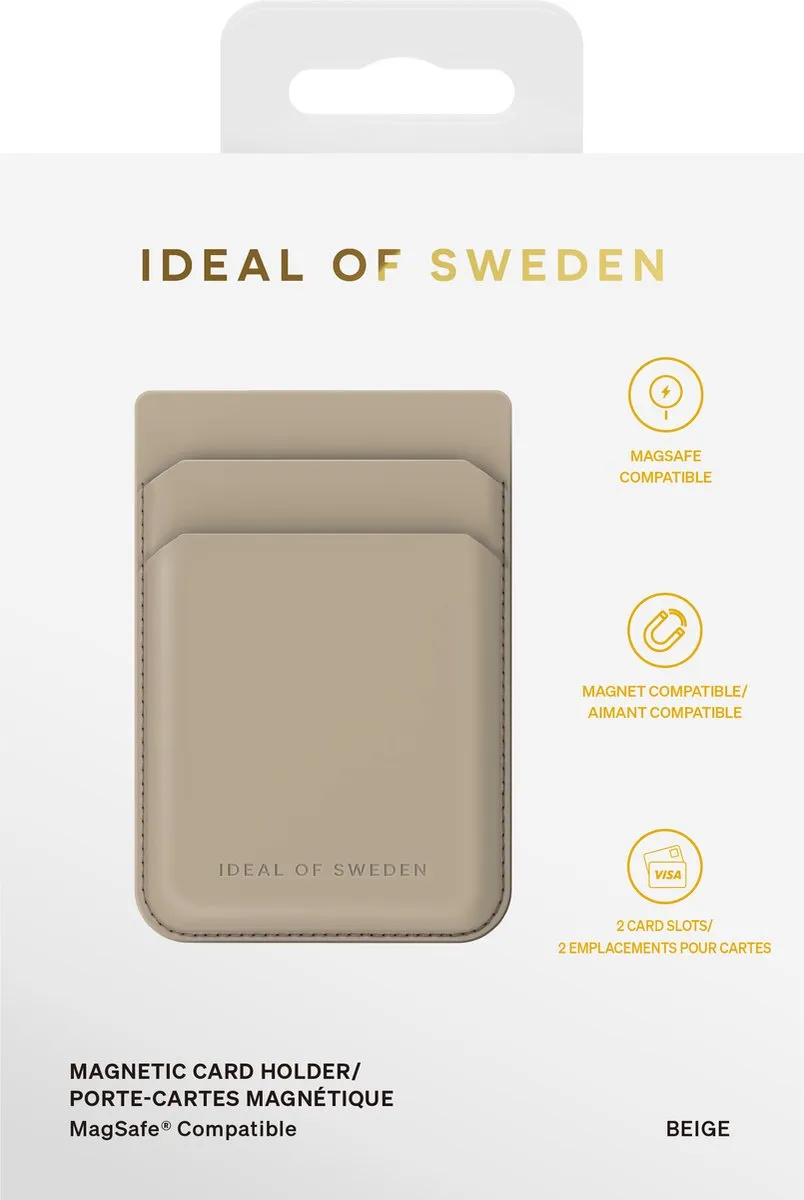 iDeal of Sweden MagSafe Magnetische Kaarthouder Beige