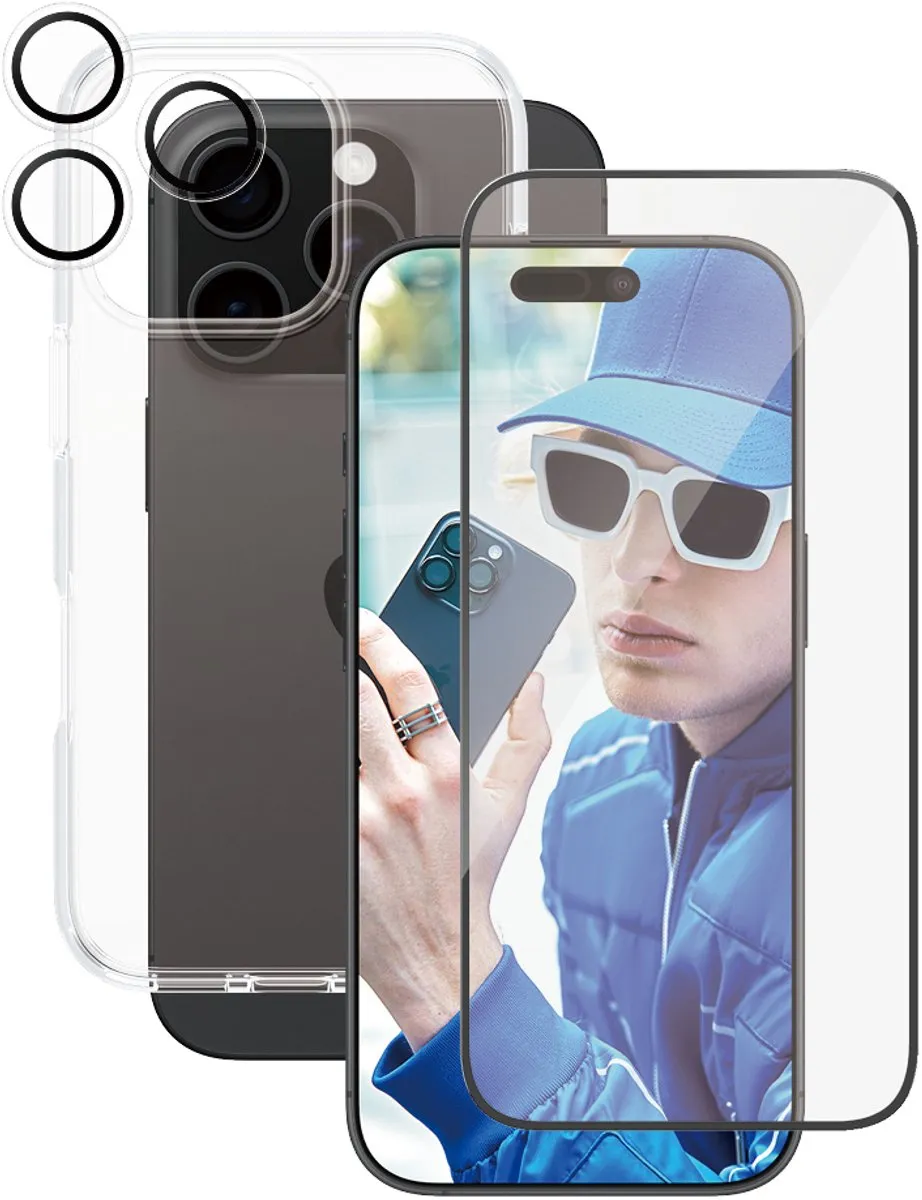 PanzerGlass CARE Flagship 3-in-1 iPhone 16 Pro Schermbeschermer - 1 Stuk - afbeelding 5 van 6