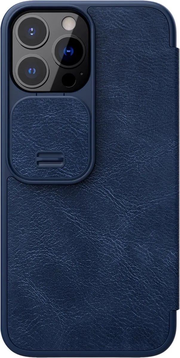 Nillkin Qin Pro PU Leather Book Case - iPhone 13 Pro - Blauw - afbeelding 2 van 3