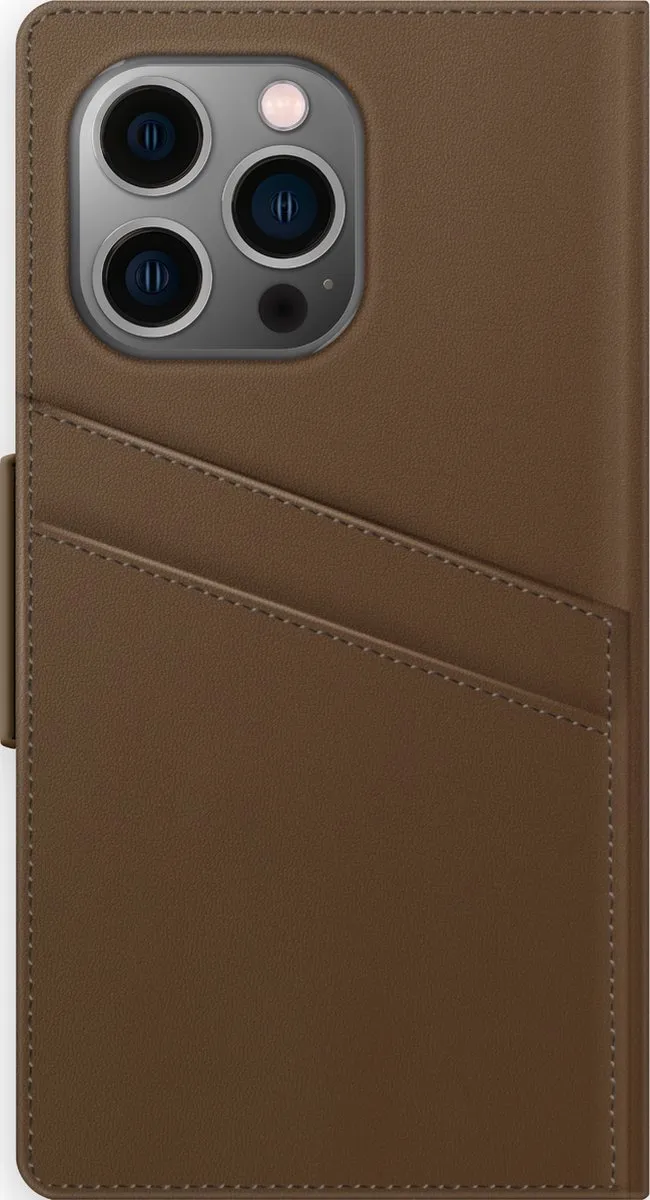 iDeal of Sweden Atelier Wallet iPhone 13 Pro - 3 Pasjes - Intense Brown