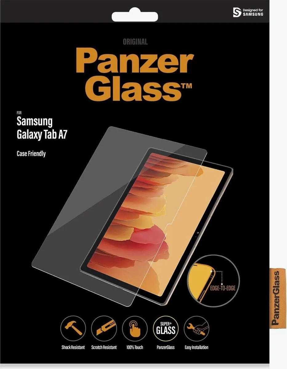 PanzerGlass Screenprotector Samsung Galaxy Tab A7 (2020) - Transparant - afbeelding 6 van 6