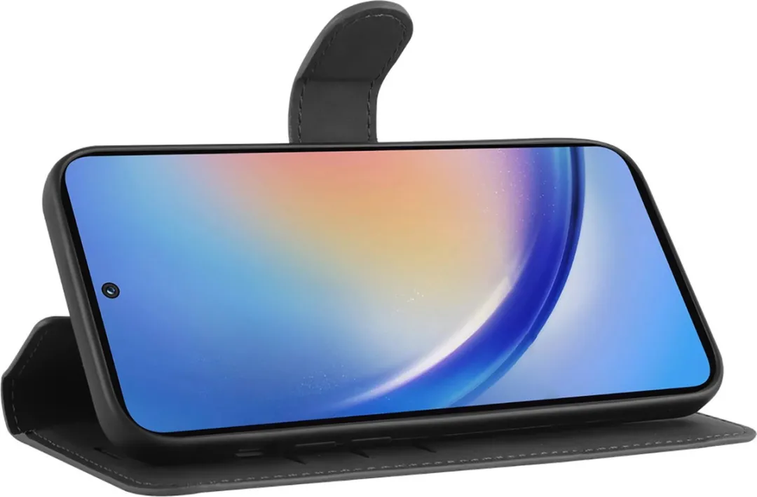 Just in Case Cazy Hoesje Samsung Galaxy A35 - 4 Pasjes - Zwart - afbeelding 6 van 6