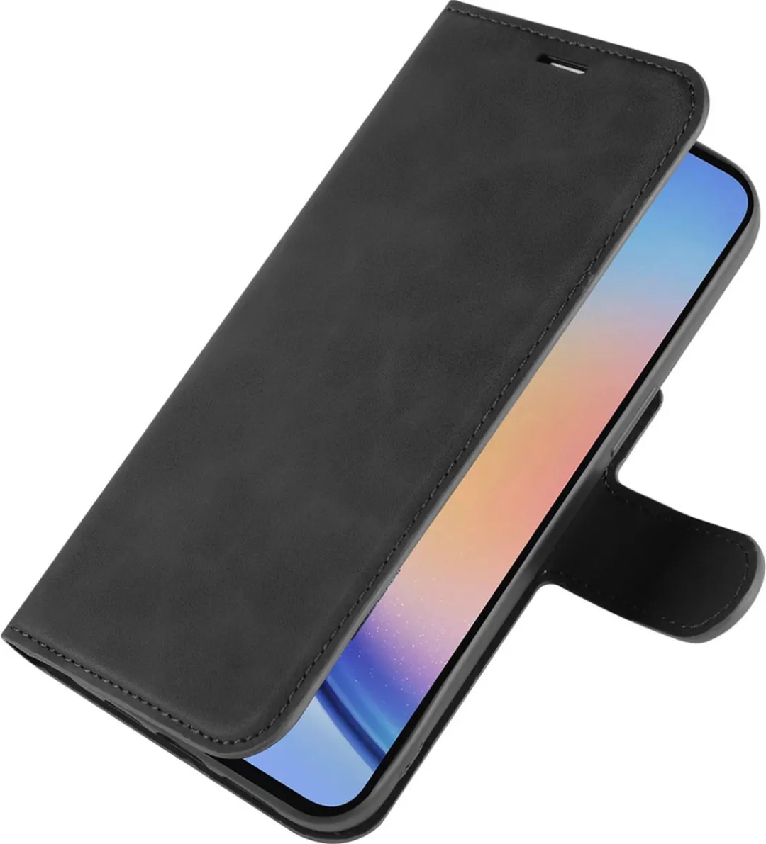 Just in Case Cazy Hoesje Samsung Galaxy A35 - 4 Pasjes - Zwart