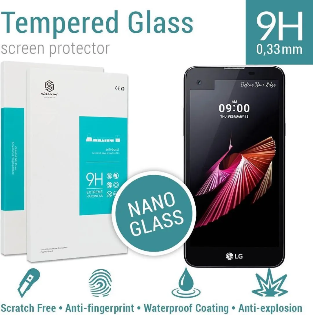 Nillkin Tempered Glass Screenprotector LG X Screen 9H