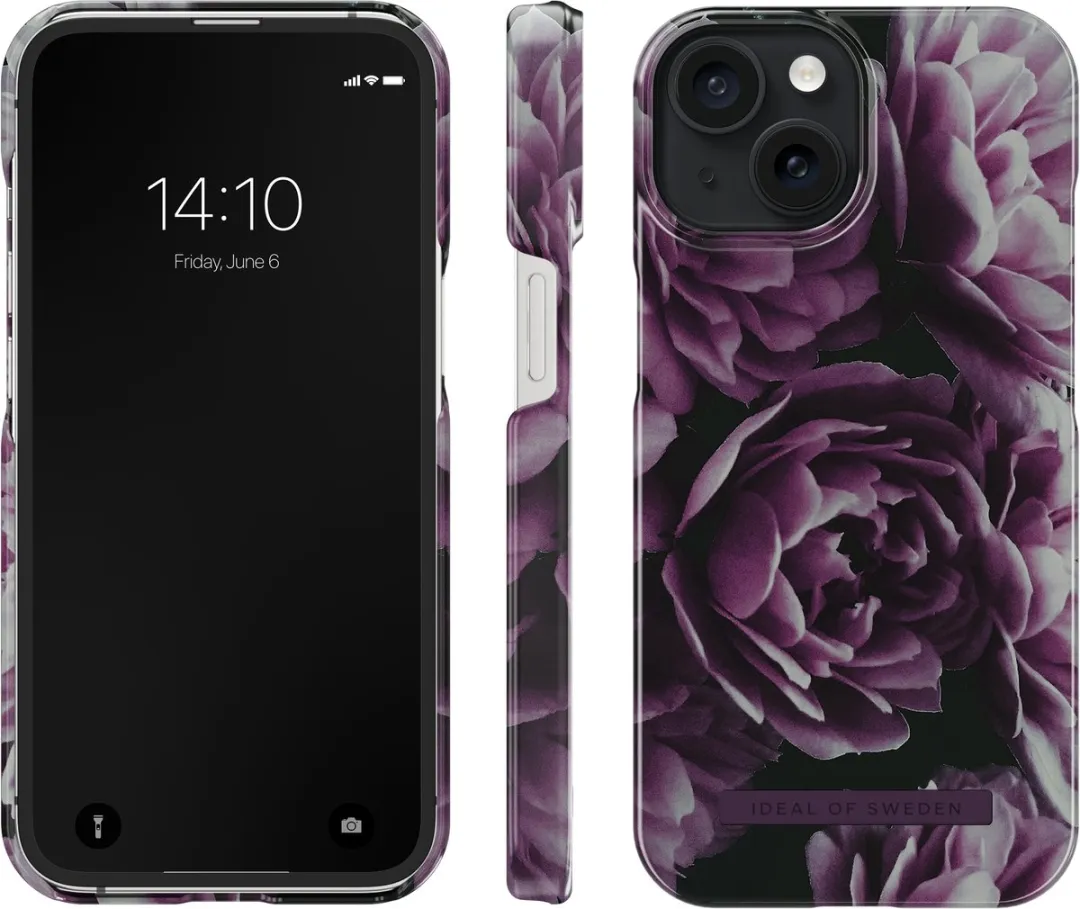 iDeal of Sweden iPhone 15 Hoesje Deep Purple Bloom - IDFC-I2361-486