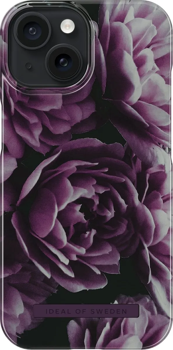 iDeal of Sweden iPhone 15 Hoesje Deep Purple Bloom - IDFC-I2361-486
