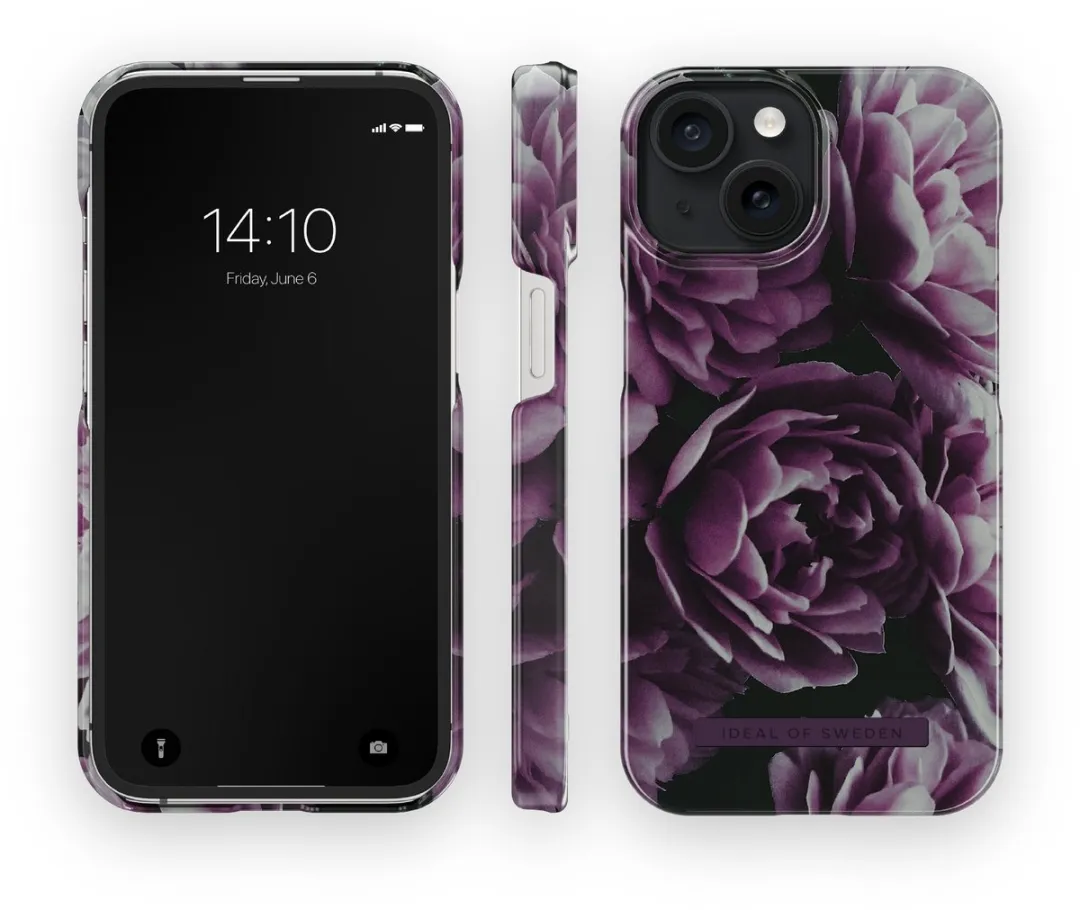 iDeal of Sweden iPhone 15 Hoesje Deep Purple Bloom - IDFC-I2361-486