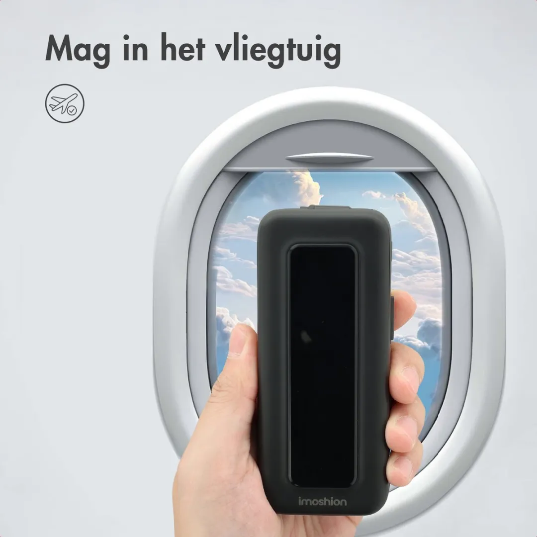 Imoshion Powerbank SH00084423 10000mAh - 35W - 3x USB - Zwart