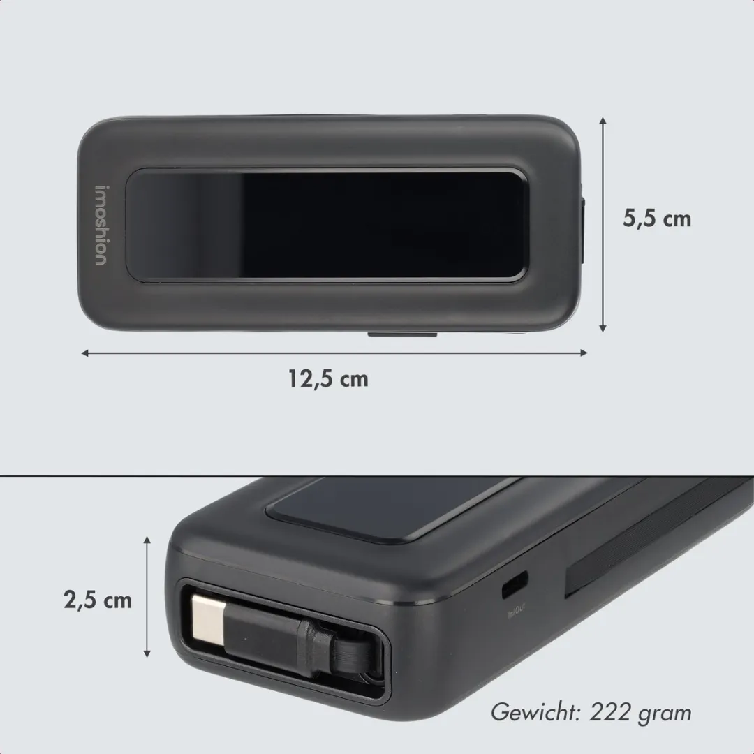 Imoshion Powerbank SH00084423 10000mAh - 35W - 3x USB - Zwart
