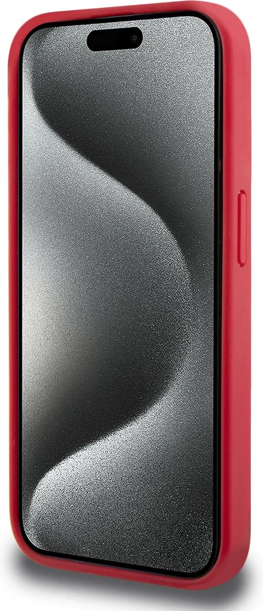 Lacoste iPhone 15 Pro Backcover - MagSafe - Rood