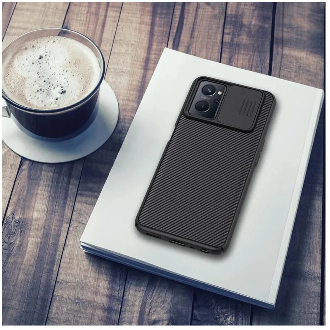 Nillkin CamShield Hoesje Realme 9i - Camera Slider - Zwart - afbeelding 6 van 6