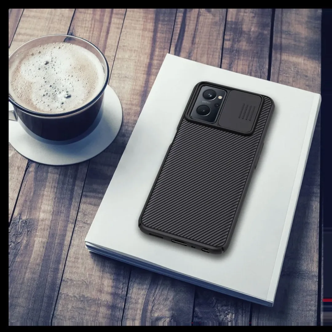 Nillkin CamShield Hoesje Realme 9i - Camera Slider - Zwart