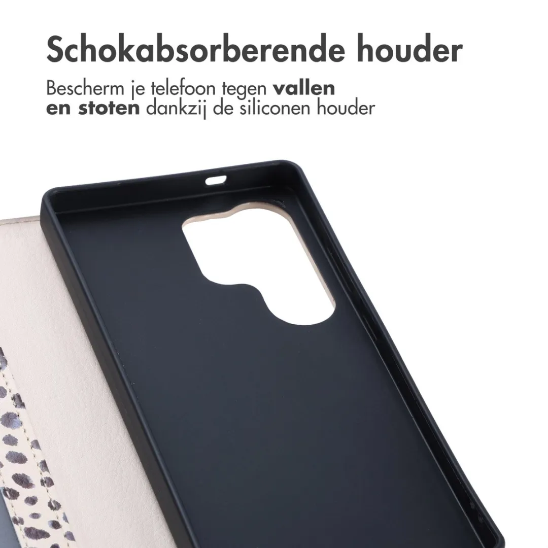 Imoshion Hoesje Samsung Galaxy S25 Ultra - 3 Pasjes - Black And White Dots