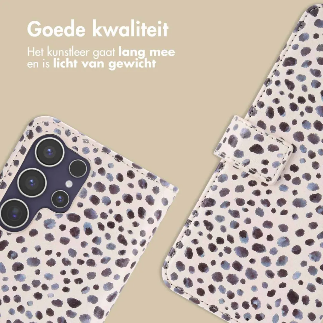 Imoshion Hoesje Samsung Galaxy S25 Ultra - 3 Pasjes - Black And White Dots