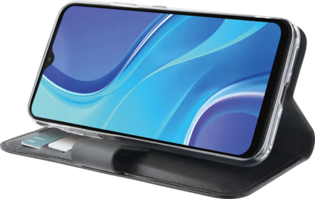 Azuri Xiaomi Redmi 9 Walletcase - 3 Pasjes - Zwart