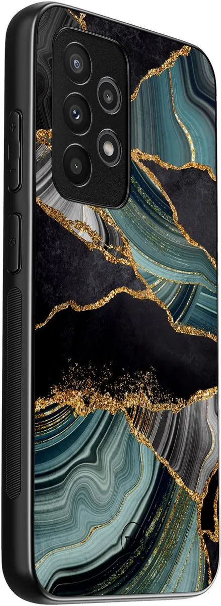 Casevibes Hoesje Samsung Galaxy A52 5G - Marble Jade Stone S/A52/B/007