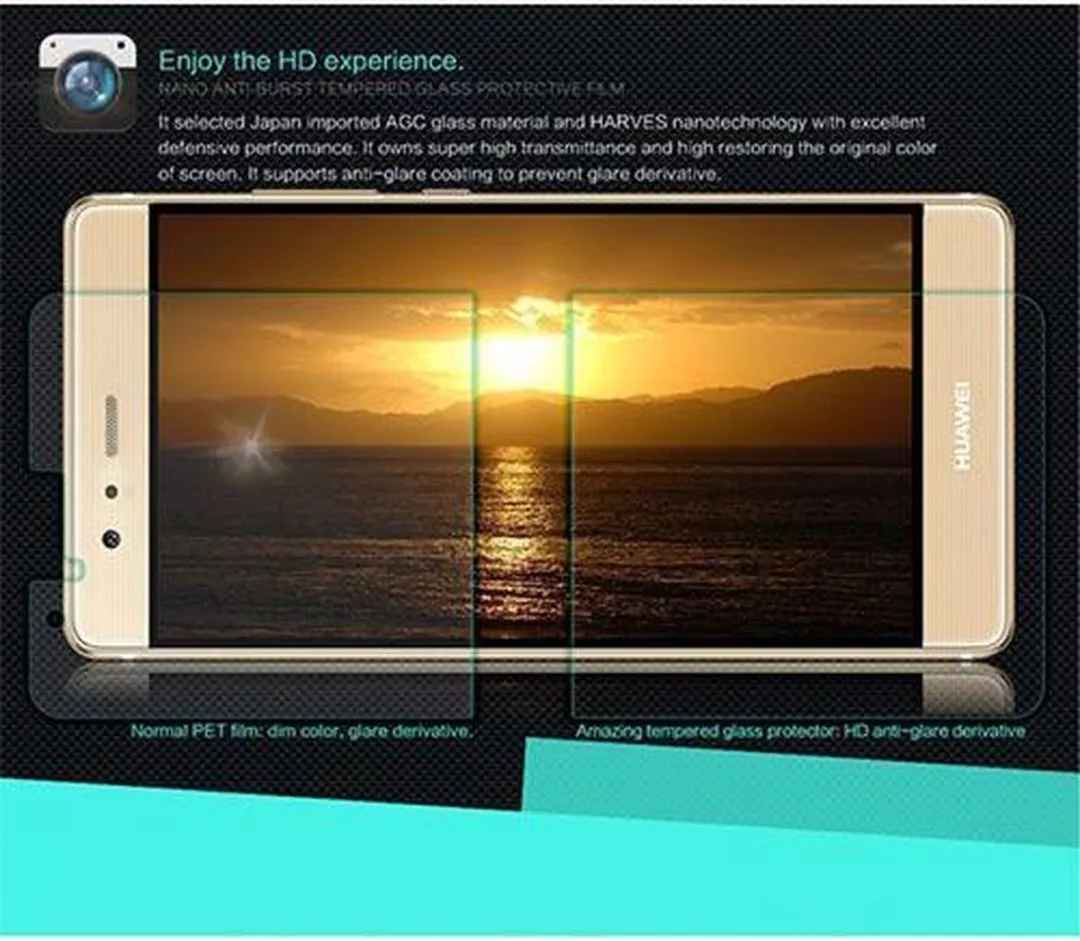 Nillkin Tempered Glass Screenprotector Huawei P9 - 9H Nano - afbeelding 3 van 6