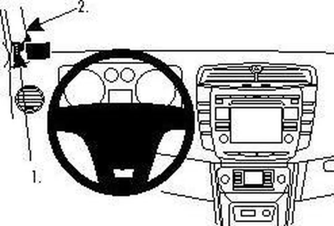 Brodit ProClip 804389 Lancia Delta Houder - Left mount