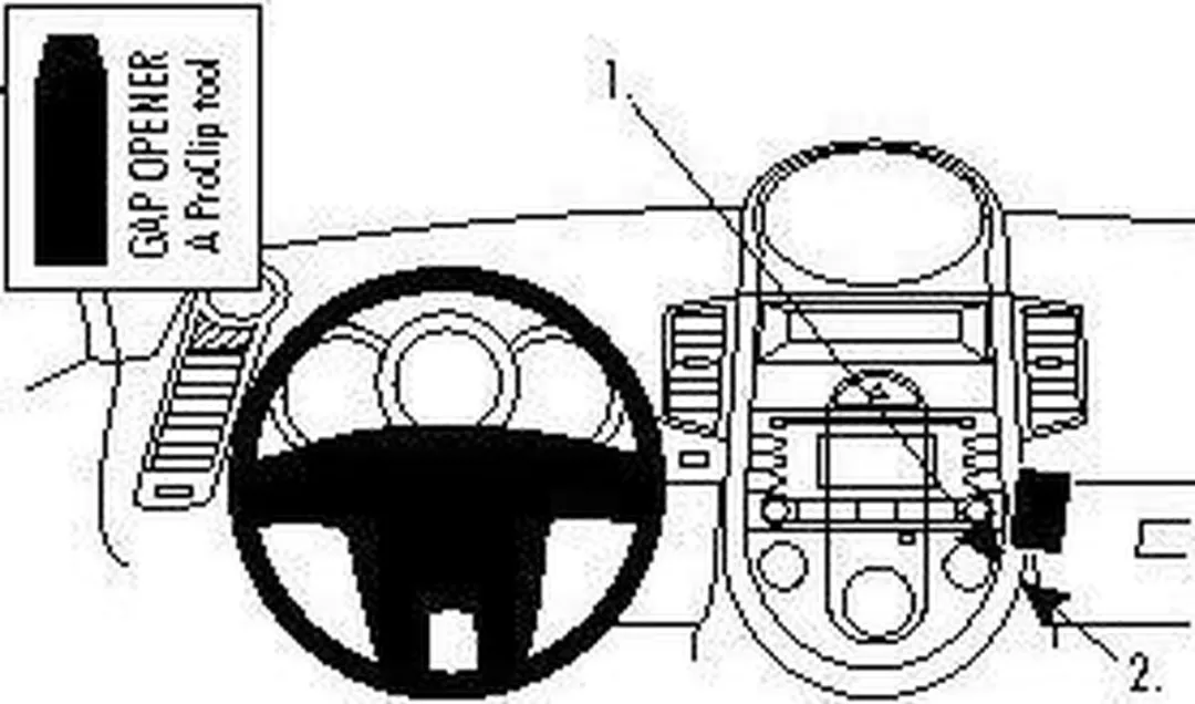 Brodit ProClip 854254 Kia Soul 2009-2013 Houder - Zilver