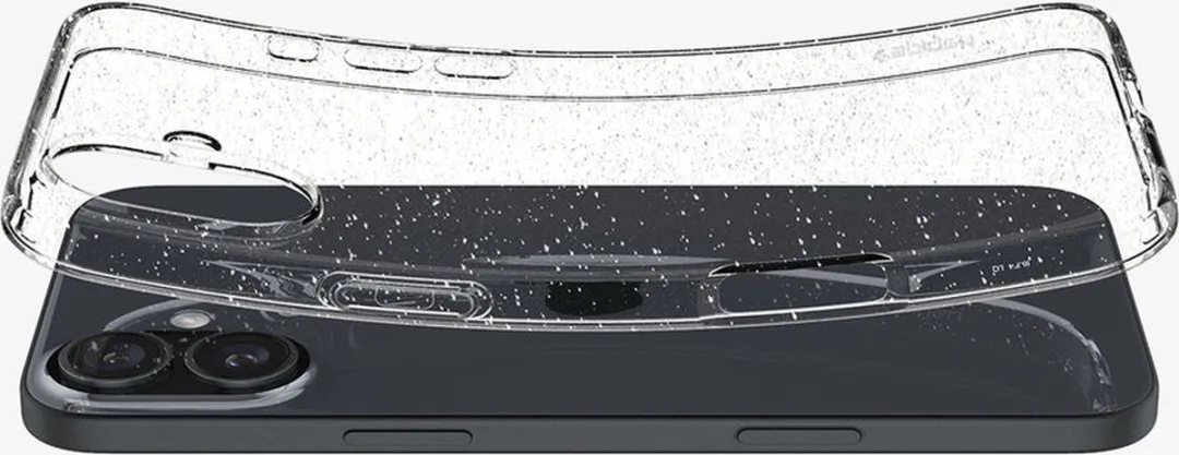 Spigen iPhone 16 Liquid Crystal Hoesje Glitter Quartz ACS08192 - Transparant