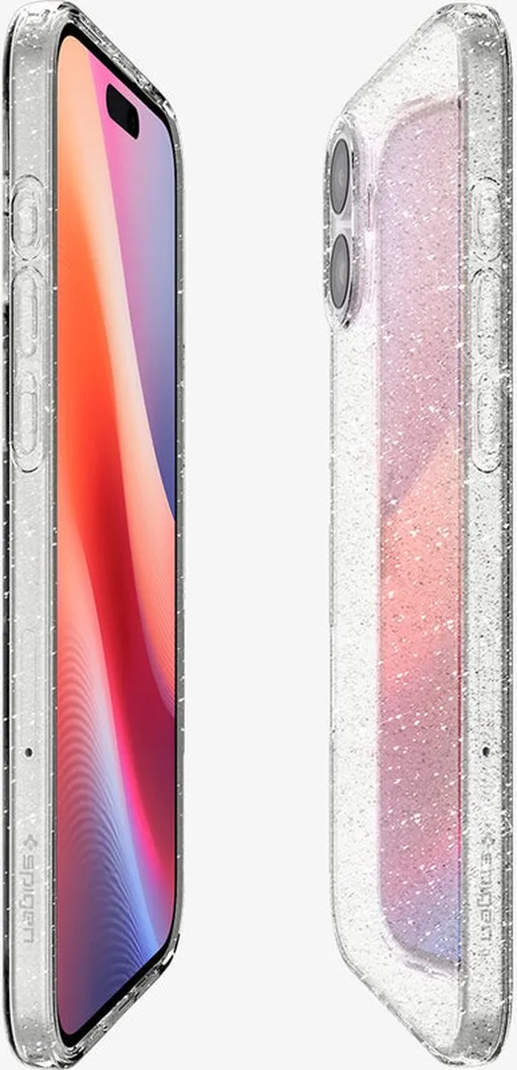 Spigen iPhone 16 Liquid Crystal Hoesje Glitter Quartz ACS08192 - Transparant