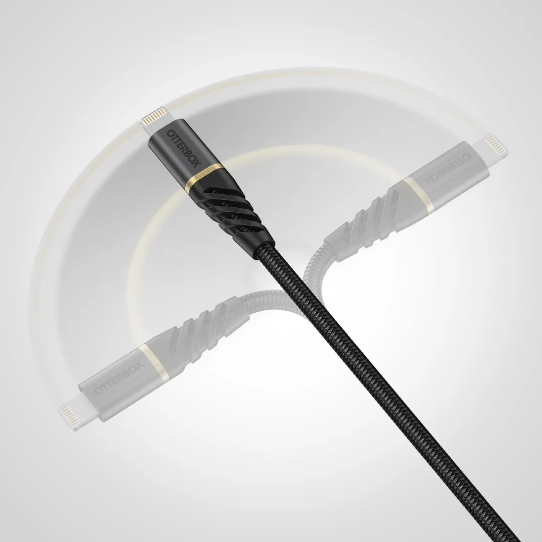 OtterBox USB-C naar Lightning Kabel 2M - Zwart