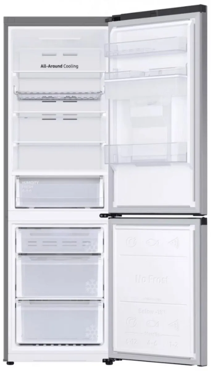 Samsung RB34C652ESA Vrijstaand Koel-vriescombinatie 341L - Zilver