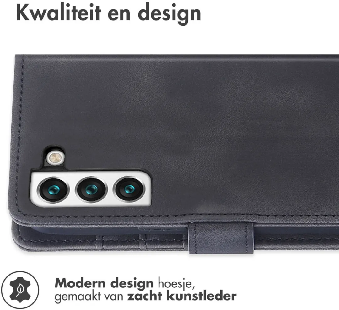 Imoshion Bookcase Hoesje Samsung Galaxy S21 FE - 3 Pasjes - Zwart