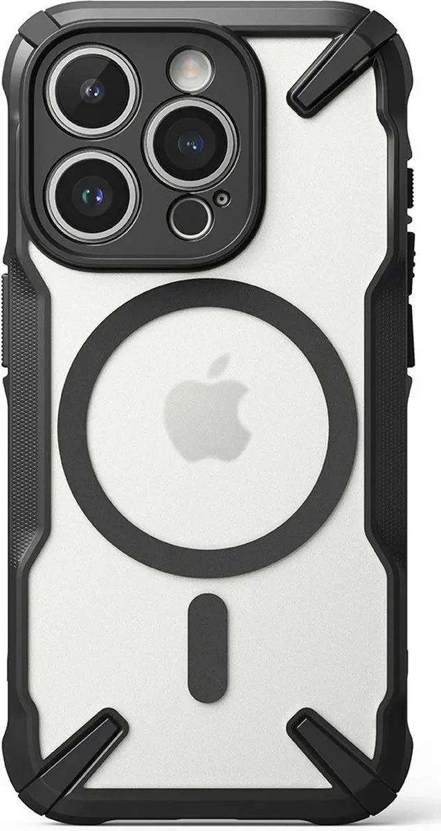 Ringke Fusion X Hoesje iPhone 15 Pro - MagSafe - Zwart