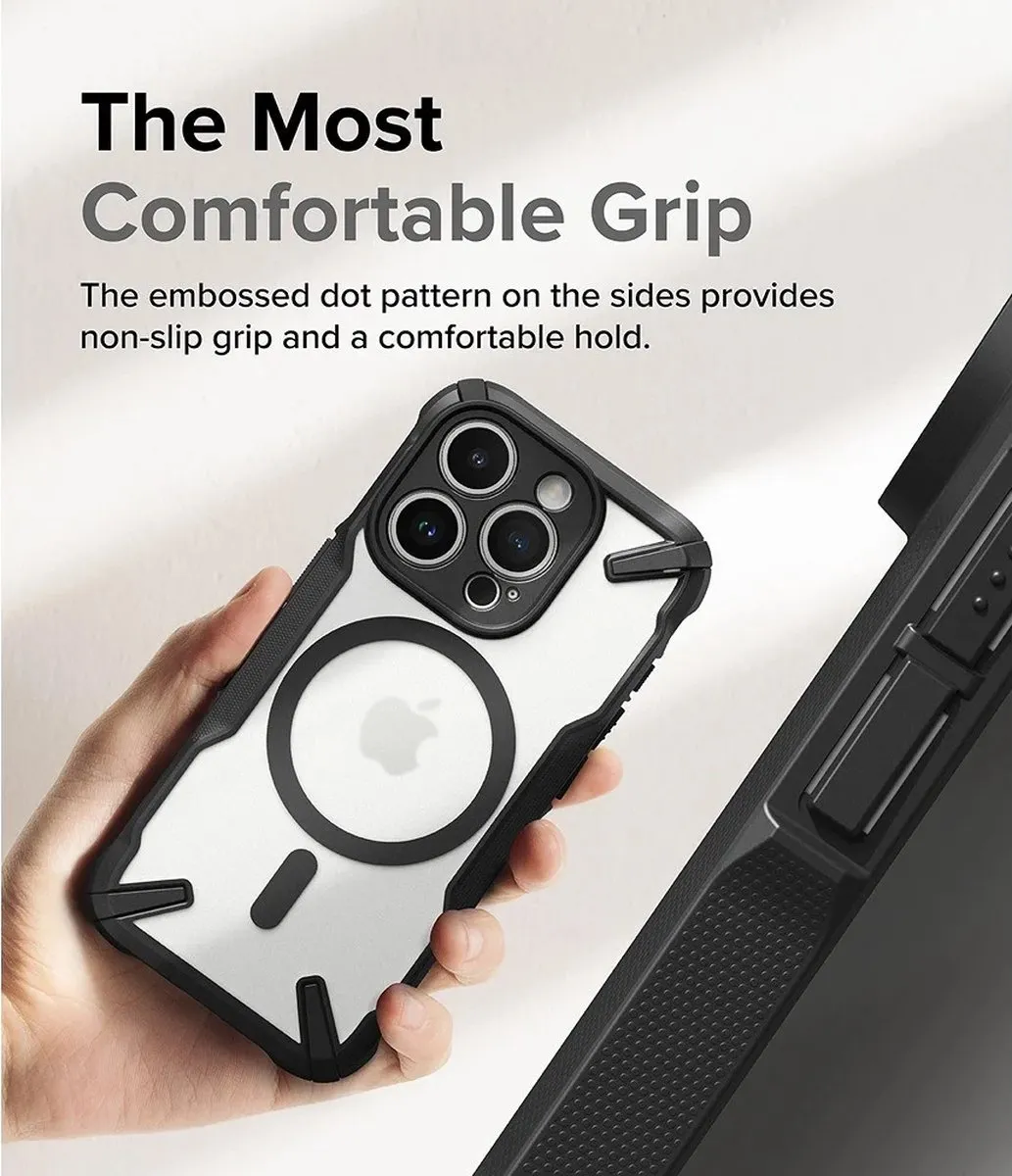 Ringke Fusion X Hoesje iPhone 15 Pro - MagSafe - Zwart