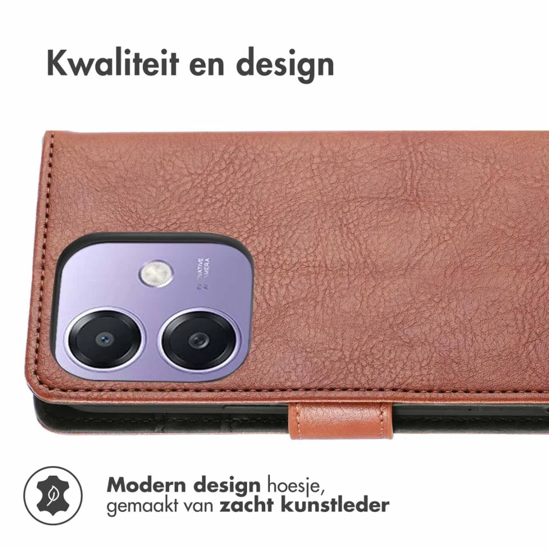 Imoshion Hoesje Oppo A40/A40M/A60 - 3 Pasjes - Bruin