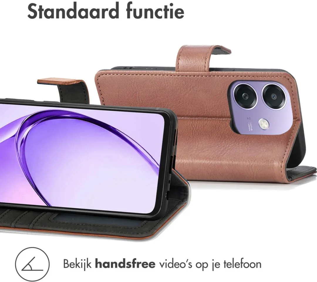 Imoshion Hoesje Oppo A40/A40M/A60 - 3 Pasjes - Bruin