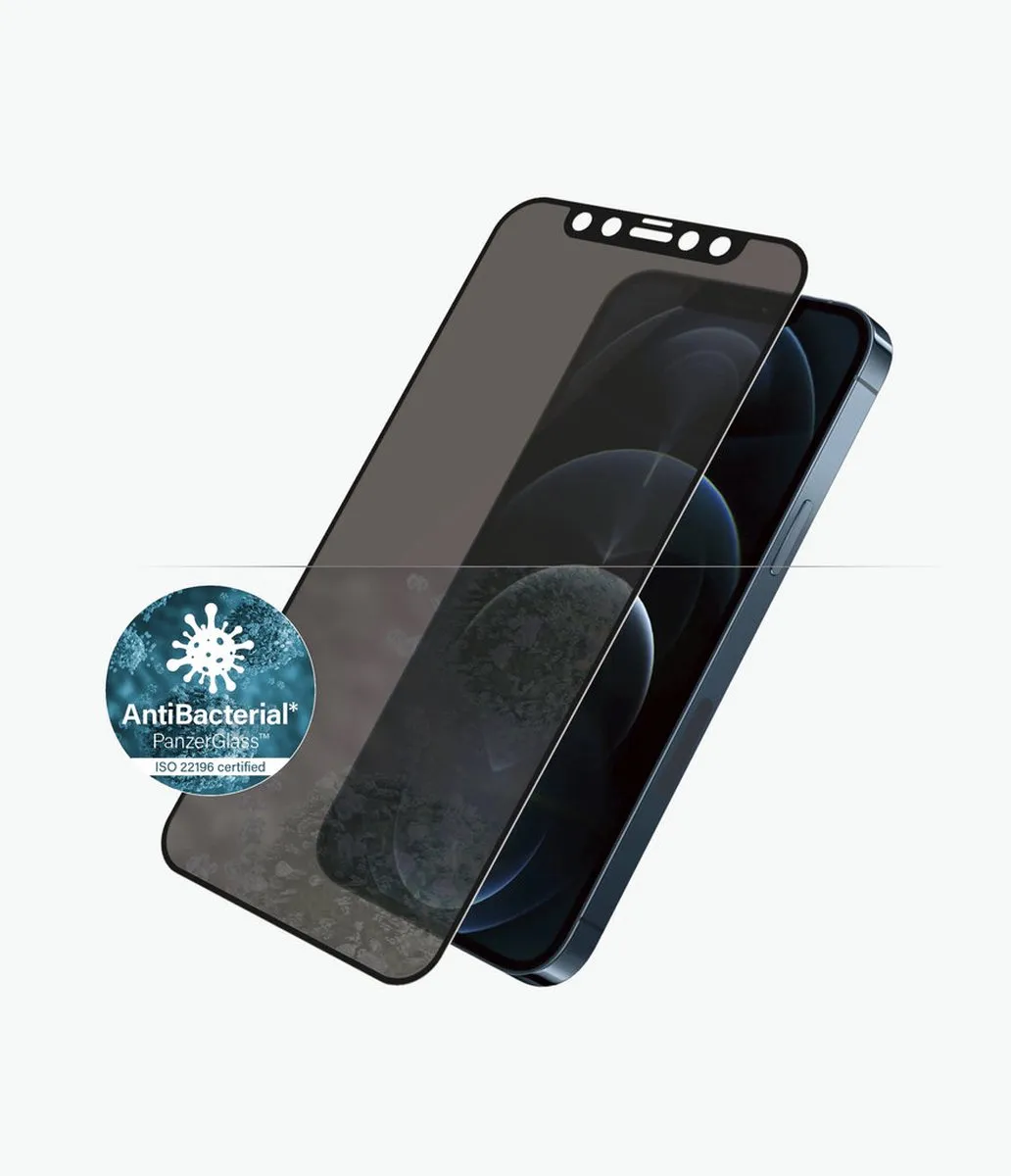 PanzerGlass PZ-P2712 Screenprotector iPhone 12 Pro Max - Zwart