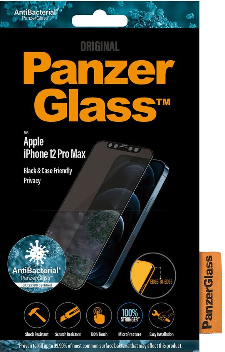 PanzerGlass PZ-P2712 Screenprotector iPhone 12 Pro Max