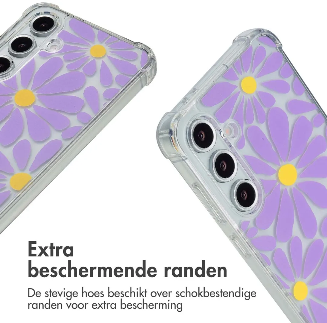 Imoshion Hoesje Samsung Galaxy S24 FE Tropical Violet Flowers Connect - afbeelding 3 van 5
