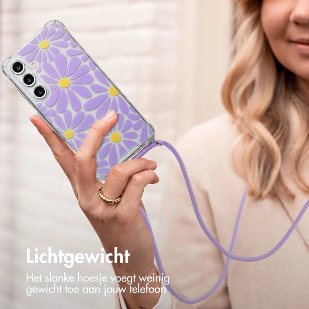Imoshion Hoesje Samsung Galaxy S24 FE Tropical Violet Flowers Connect - afbeelding 4 van 5