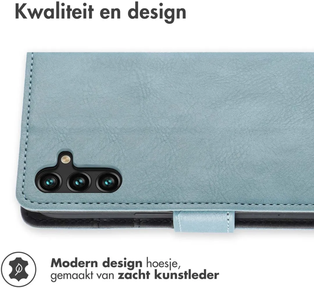Imoshion Hoesje Samsung Galaxy A13 5G/A04s Lichtblauw - 3 Pasjes