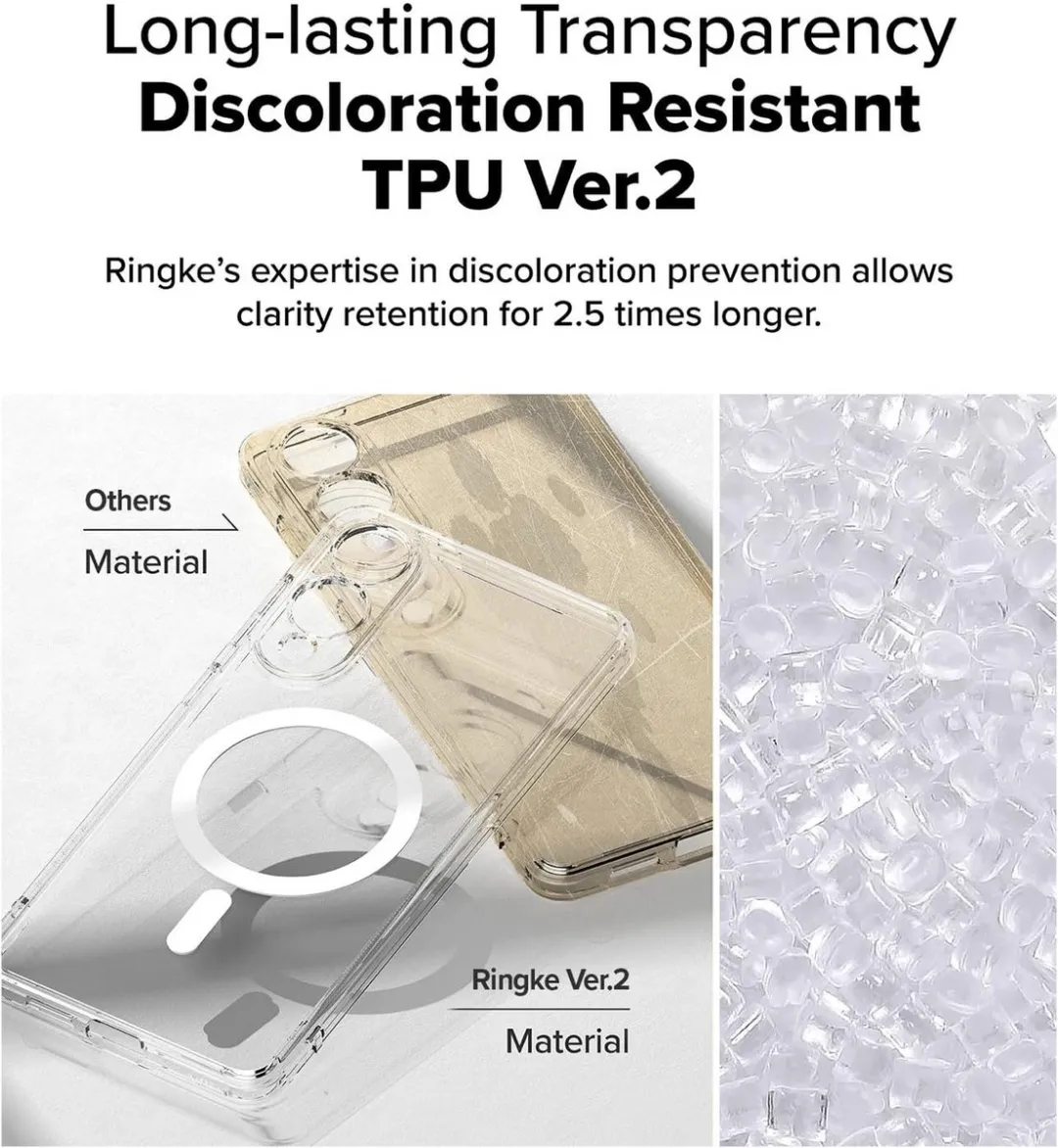 Ringke Fusion Magnetic Hoesje Samsung Galaxy S25 Edge - Transparant - afbeelding 6 van 6