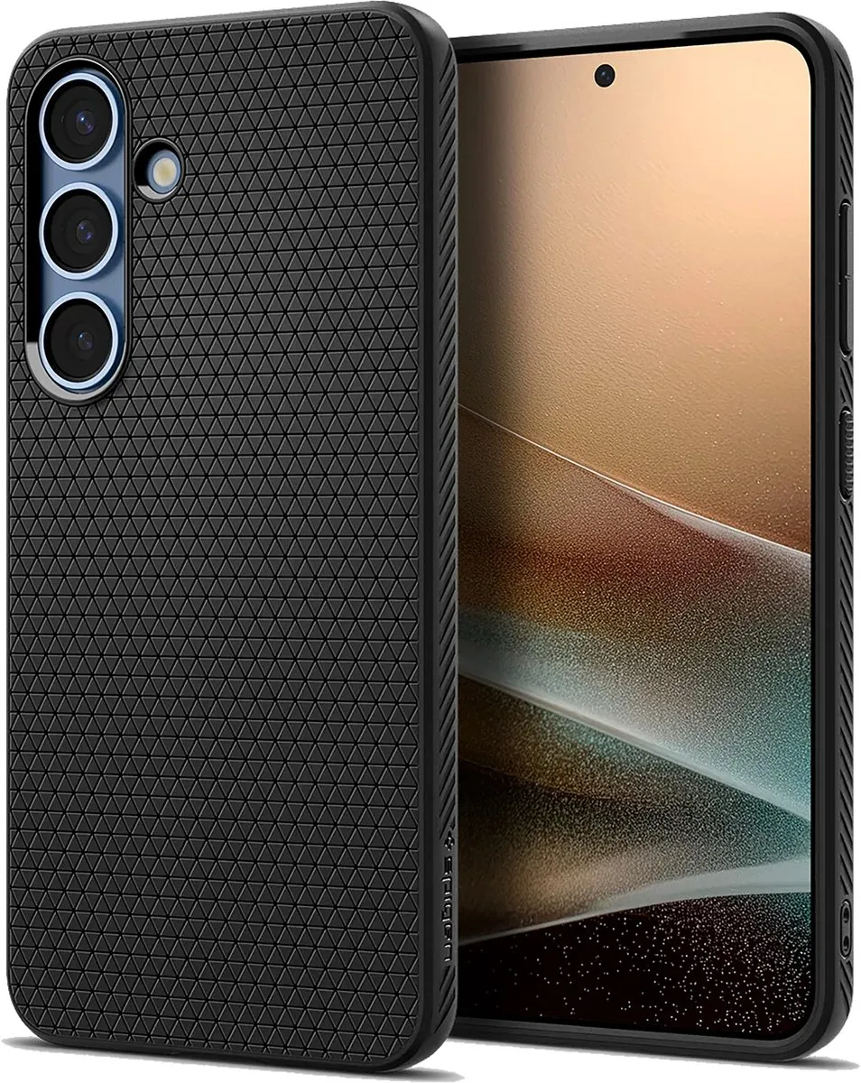 Spigen Liquid Air 13254 Hoesje - Samsung Galaxy S25 Plus - Matte Zwart