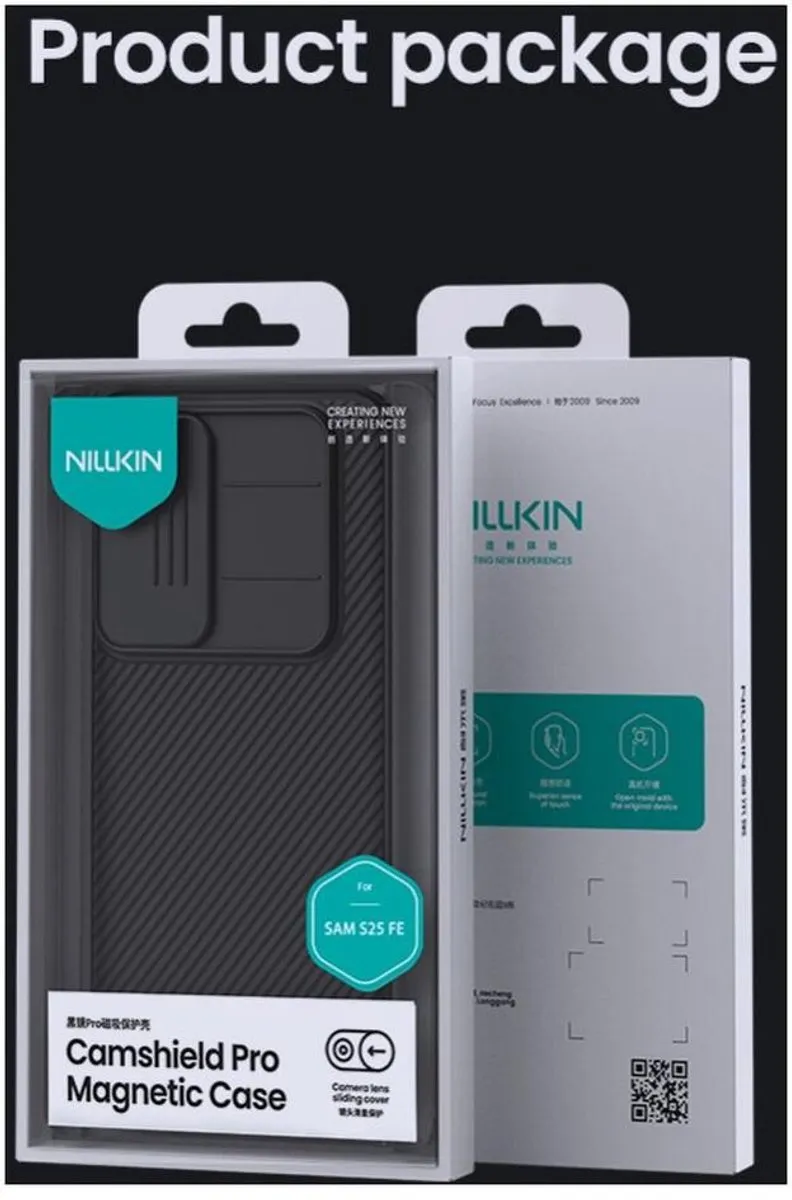 Nillkin CamShield Magnetisch Hoesje Samsung Galaxy S25 FE - Zwart