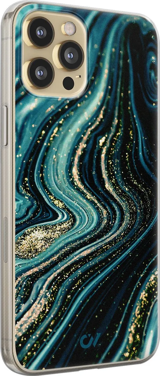 Casevibes iPhone 12 Hoesje A/13/UV/046 - Blauw