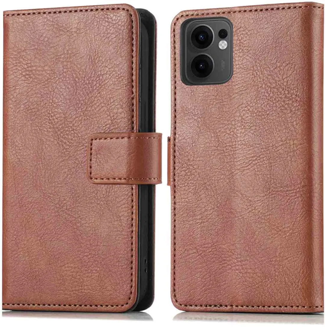 Imoshion Hoesje Oppo Reno 13 - 3 Pasjes - Bruin