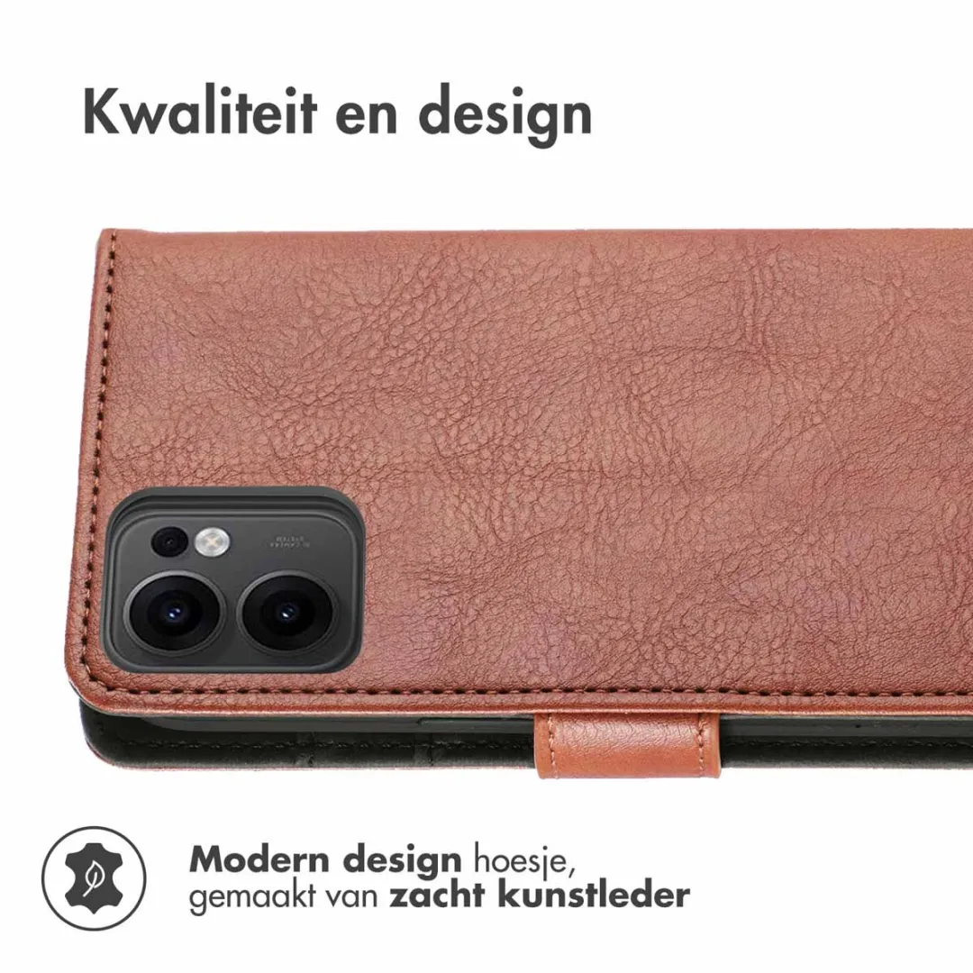 Imoshion Hoesje Oppo Reno 13 - 3 Pasjes - Bruin