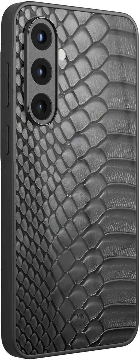 Casevibes Samsung Galaxy A56 Hoesje - Black Snake Print - Zwart